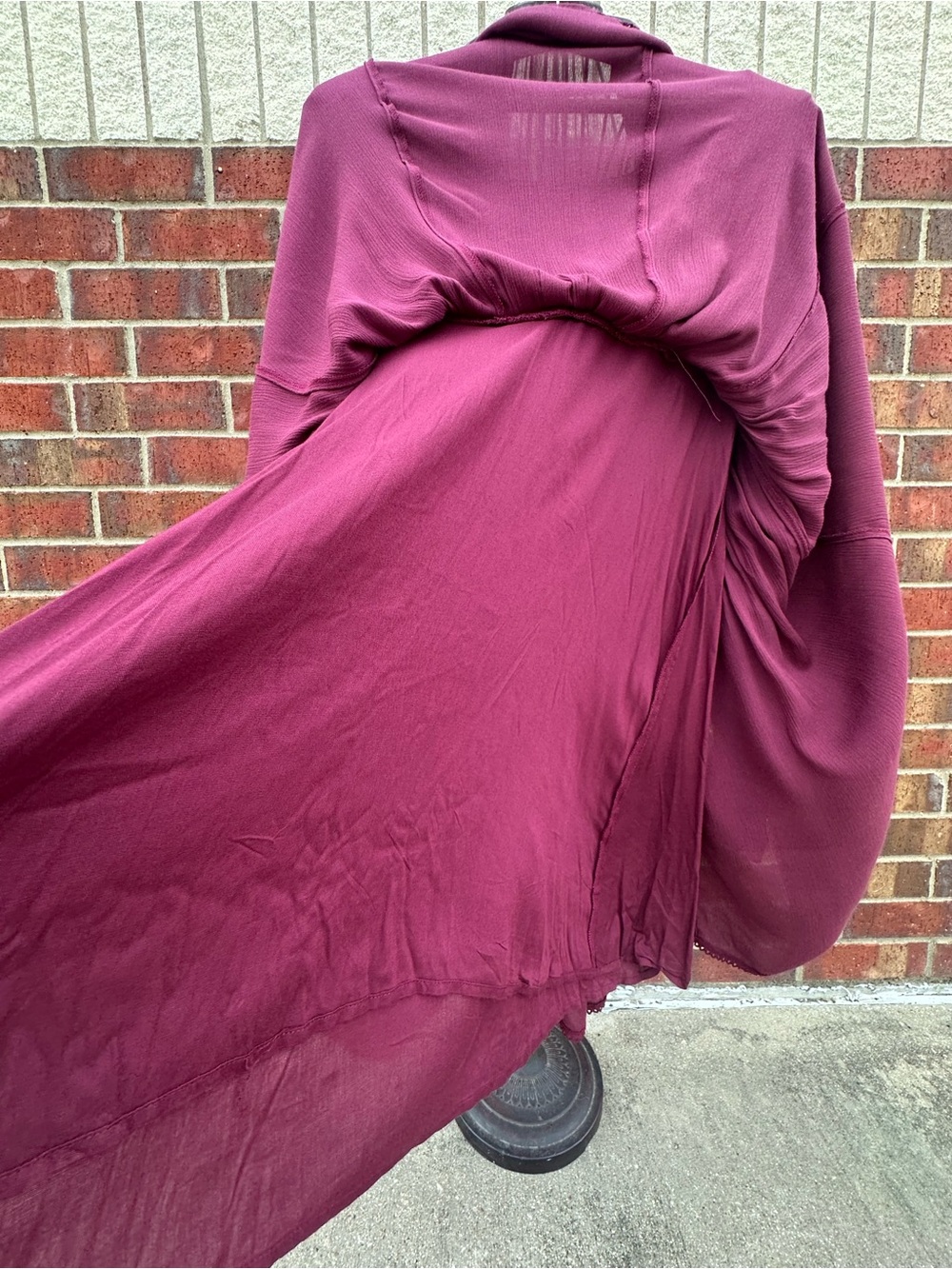 Free People Plum Dress FloralEmbroidered BOHO Artsy Cottagecore Babydoll Lined - Picture 14 of 17